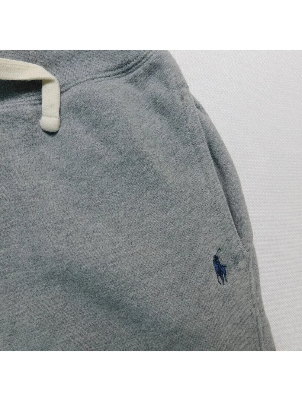 Polo Ralph Lauren Boys Sweatpants Size S 8 Gray Fleece Joggers Pants Pony Logo